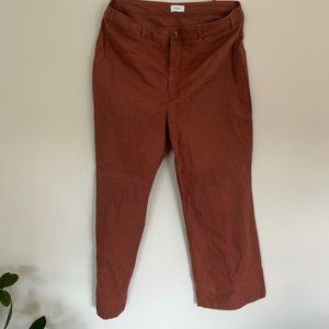 Old Navy red-brown wide leg pants size 16